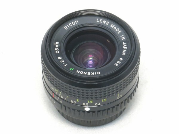 Rikenon P 1:2.8 28mm レンズ Ricoh 28mm F/2.8 Rikenon XR Manual Focus Lens For Pentax K Mount {52}