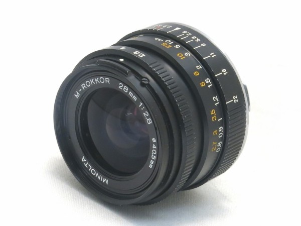 ミノルタ M.ROKKOR 28mm F2.8 ライカ CL CLE用レンズ