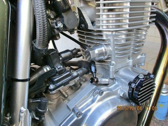 ボアエース製ツインオイルライン SR400fi : foxyの日常 SR400fi