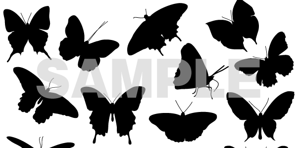 蝶々 のイラストベクターフリー素材 リアルな蝶々から繊細なデザイン性の高いものまで 無料素材厳選しました フリー素材まとめ