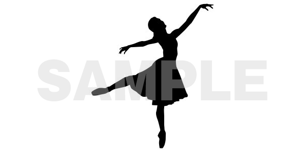 バレリーナのシルエットイラストフリー素材第1弾 いろいろなバレエポーズが揃ってます フリー素材まとめ