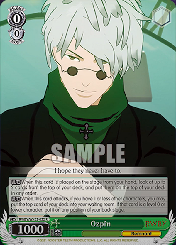 WSE- RWBY Booster(Green) : FreedomduoのCardGame<D> WSE- RWBY Booster(Green) : FreedomduoのCardGame<D>