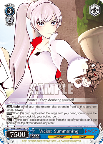 WSE- RWBY Booster(Blue) : FreedomduoのCardGame<D>