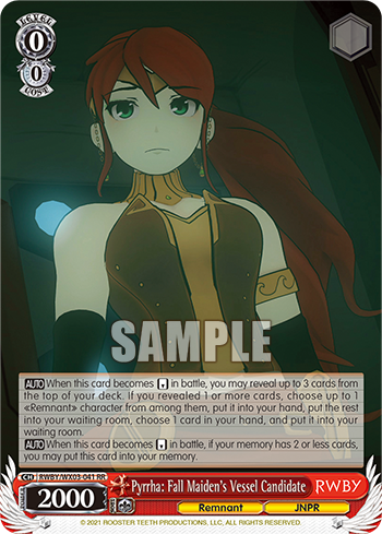 WSE- RWBY Booster(Red) : FreedomduoのCardGame<D>