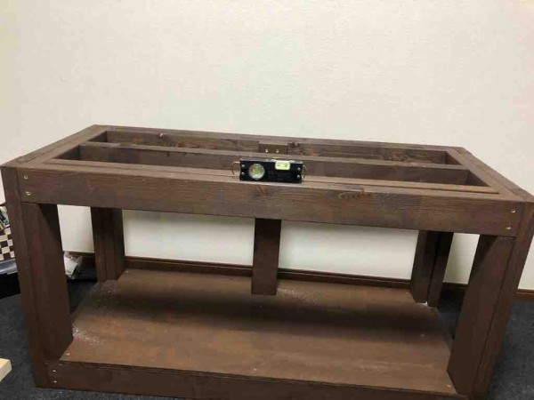 120cmオールガラス水槽、自作水槽台 120cmオールガラス水槽、自作水槽台