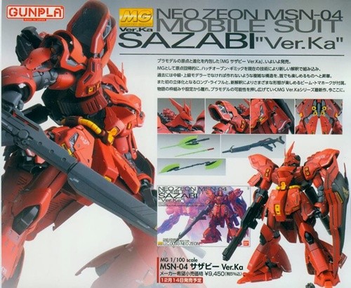 最新情報 Mg サザビー Ver Kaの開閉ギミックやパッケージイラストが公開 ガンプラexpo13 何でも雑記板 プラモデル情報