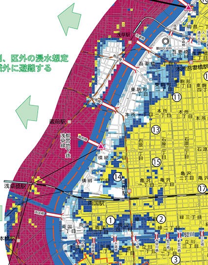 墨田区ハザードマップ！ : もっともっとKnot