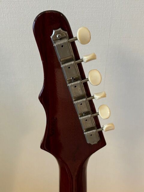 Olympic（Epiphone）の改造～その1 ブリッジとアームバーの交換とペグ 
