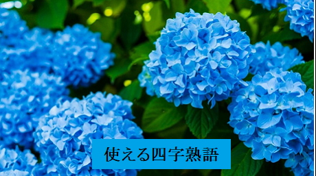使える四字熟語 7月1日 間違えがちな日本語を知る