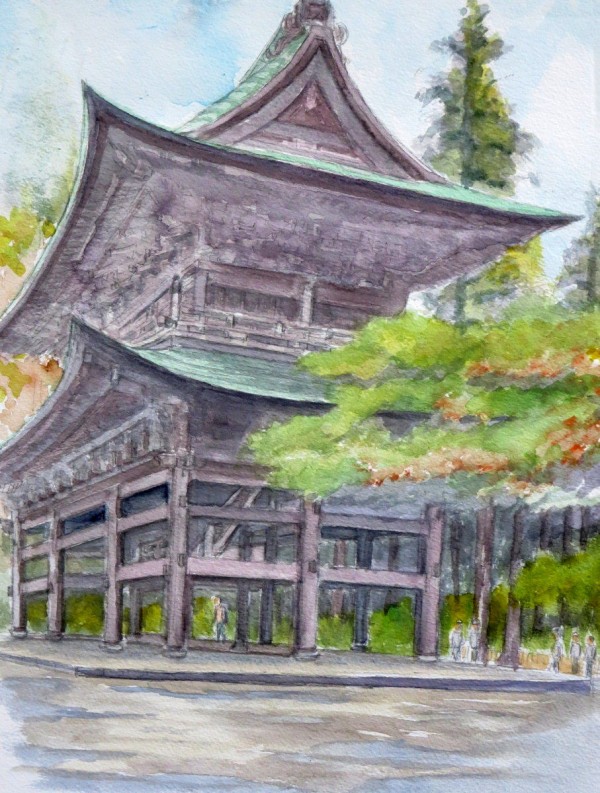 北鎌倉、円覚寺 : Fuku-san の水彩画