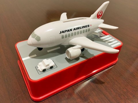 Jal 飛行機貯金箱 ふらふら関西