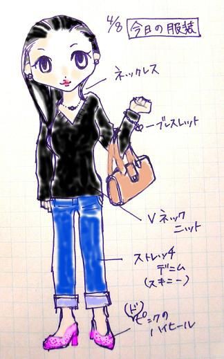 今日の服装 4月8日 プチプラコーディネートでオシャレ になりたい主婦の 日記 福岡買い物情報