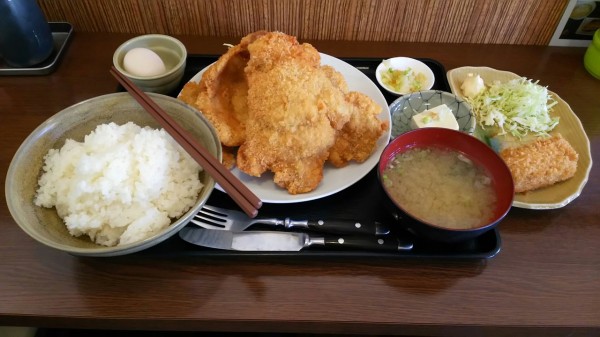 千葉県 松戸市 福徳食堂松戸店 松戸南部市場にあるデカ盛りのチキンカツ 定食 大食いグルメなランチ