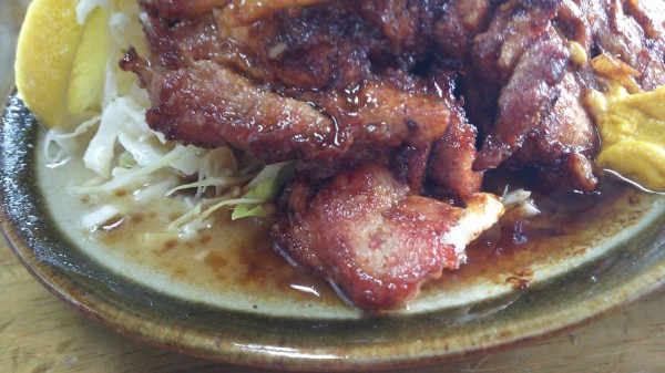 栃木県 鹿沼市 味の店 さつき デカ盛りな豚ロース スタミナ焼き定食 大食いグルメなランチ