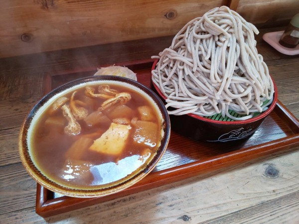 茨城県 水戸市 黄門そば デカ盛りのけんちんそばです 大食いグルメなランチ