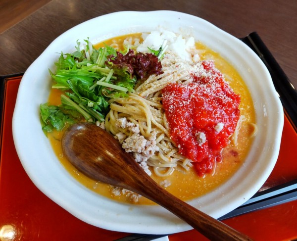 栃木県 宇都宮市 担々麺専門 發巳 はつみ 西川田店 冷やしチリトマト担々麺 大食いグルメなランチ