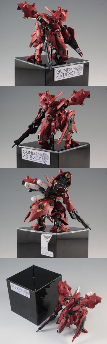 ガンダム アーティファクト ナイチンゲール 塗装済み 台座付き】