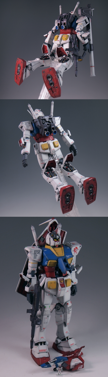 レア MG 1/100 RX-78-2 ガンダム Ver.1.0 改修塗装完成品 MG RX-78-2 ガンダム Ver.1.0 改修 : 今日ヤバいザクに会った