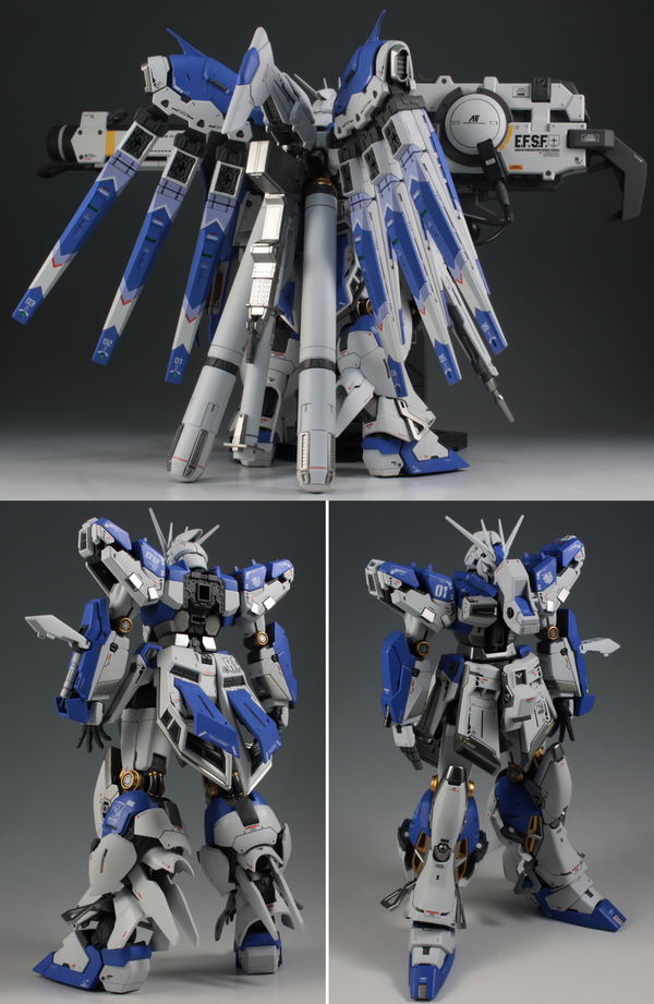 RG Hi-νガンダム＋ハイパー・メガ・バズーカ・ランチャー : 今日ヤバいザクに会った