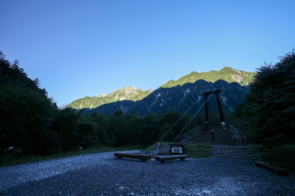 穂高で遅い夏休みday2 絶景 北穂高岳 ソラミチ 空の下の路の上から