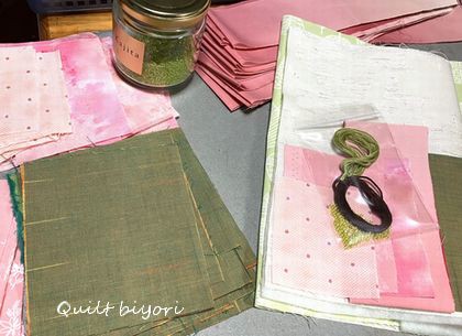 桜のミニタペのキット作り＆ショップに出品しました : 猫日和。キルト 