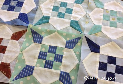 ダイヤモンドの鎖」と「ダブルアイリッシュチェーン」途中経過♪ : 猫