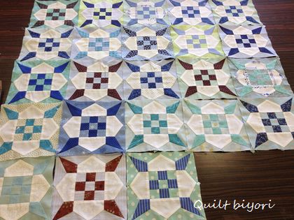 ダイヤモンドの鎖」と「ダブルアイリッシュチェーン」途中経過♪ : 猫