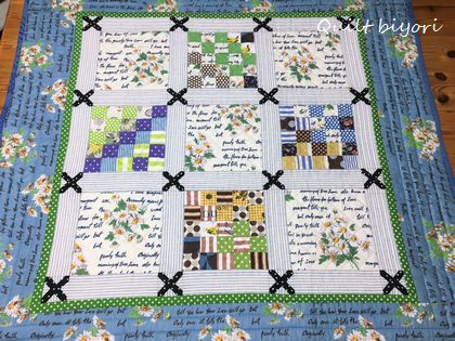 赤い洋服の女の子 小関鈴子さん生地パリでお買い物パッチワークキルト