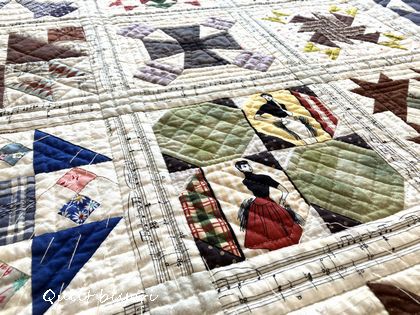 シックなサンプラーキルトとボルチモアキルトのボーダー : 猫日和