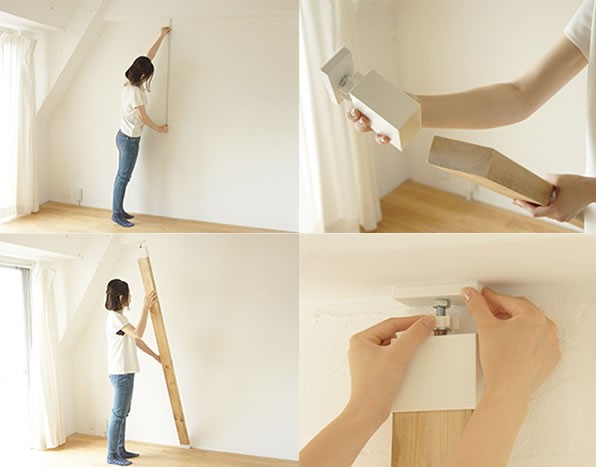 賃貸でも壁棚ができる ラブリコ 一人暮らしの6畳 7畳に合う安い家具