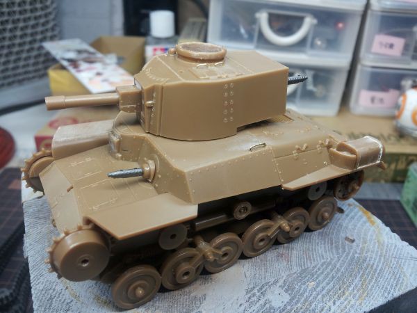 フジミ ちび丸シリーズ 97式中戦車（後期 新砲塔） 2 : 腹ペコ山男