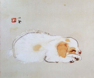 250年前の江戸時代の絵師が描いた子犬可愛すぎて草wwwwwww ガバガバ歴史速報