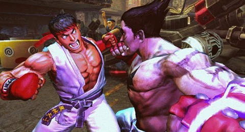 ストリートファイター Vs 鉄拳 ガチョン の とっても みどりいろ