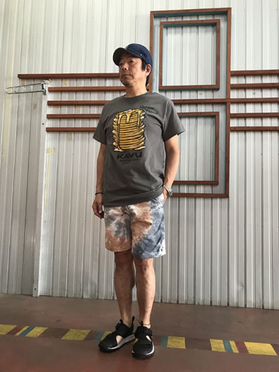 カブー KAVU メンズ パンケーキミックスプリントTシャツ : ｇａｋｕTIME