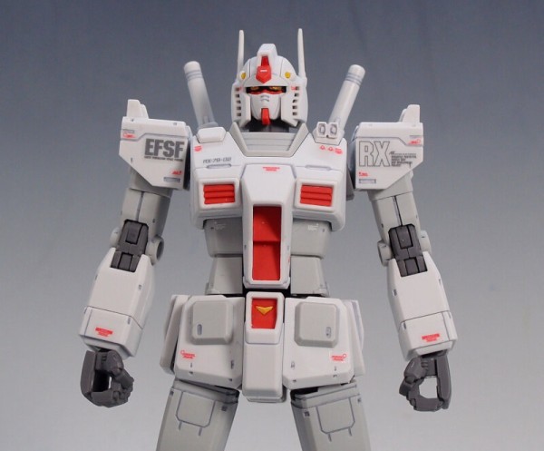 ツインアイ発光！　ガンダムMkⅡ　ロールアウト風　組立・塗装済　完成品　HGUC HGUC 1/144ガンダムMk-Ⅱ レビュー（改造 全塗装） - のるすけホビー
