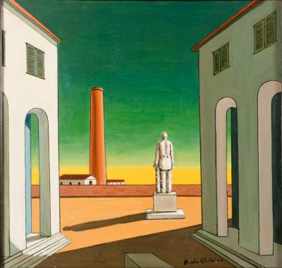 像のあるイタリア広場（ジョルジョ・デ・キリコ作） : 世界