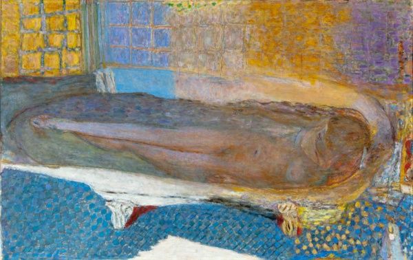 ピエール・ボナール、【鏡に映るばら色の裸婦】、希少画集画、状態良好 ピエール・ボナール、【鏡に映るばら色の裸婦】、希少画集画