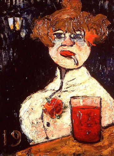 カフェバーにて（モーリス・ド・ヴラマンク作） : 世界美術館巡り旅