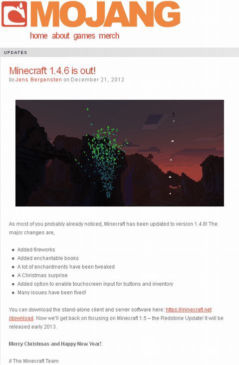 Pc版minecraft マインクラフト が1 4 6へバージョンアップ ゲー夢中