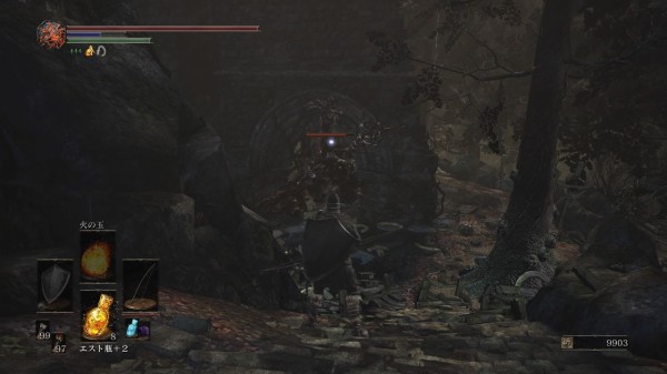 ダクソ3攻略 ファランの城塞の3カ所の火を消して大扉を開ける 右側方面 ダークソウル３ ブラッドボーン攻略サイト