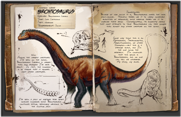 Ark 実は色々間違っている ブロントサウルス げぇむはしりがき