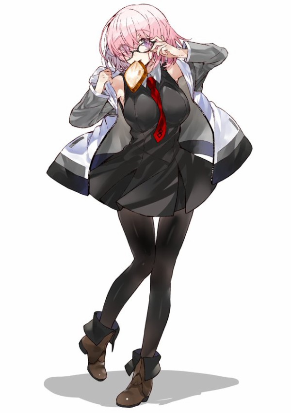 Fgo こうましろ先生が描いたスタイル抜群で美脚が素晴らしいマシュちゃん 眼鏡が似合ってめちゃくちゃ可愛い Fateなう