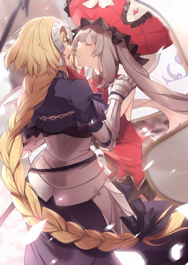 Fgo ノ間先生が描いたキス寸前の美しいジャンヌさんとマリーちゃん この光景は羨ましすぎる Fateなう