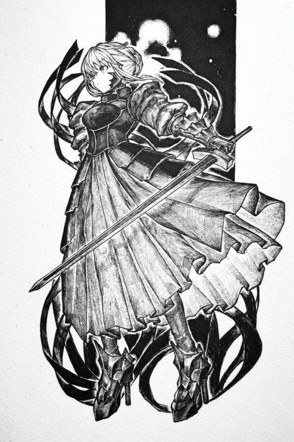 Fgo ましまし先生が描いた力強いセイバーオルタさん 迫力あってめっちゃカッコいい Fateなう Fgo ましまし先生が描いた力強いセイバーオルタさん 迫力あってめっちゃカッコいい Fateなう