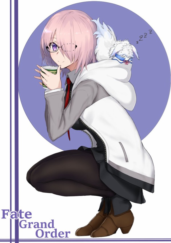 Fgo マシュちゃんのお顔がとっても素敵だし おねんねフォウくんがめっちゃ可愛いイラストが人気急上昇中だった Fateなう