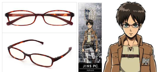 アニメ 進撃の巨人 とメガネのjinsがコラボ エレン リヴァイ ミカサ ハンジの4モデル 特報ガジェq