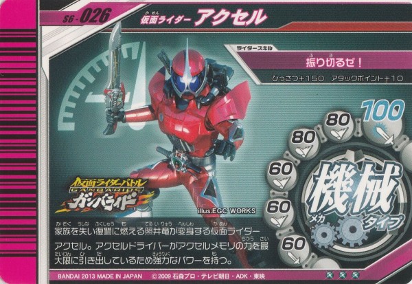 シャバドゥビ6弾カードリスト : ガンガンセメロｰガンバライド