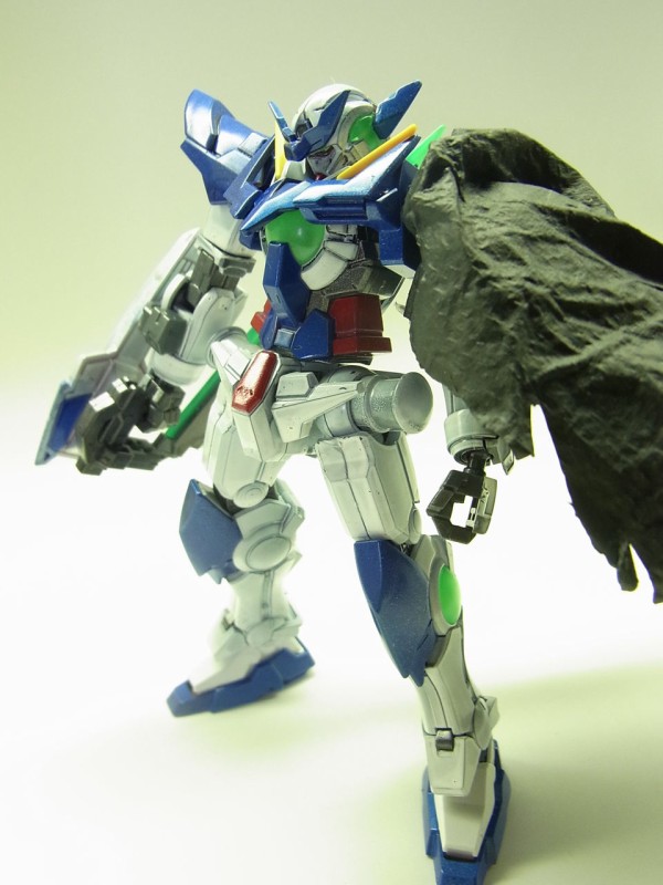 ガンプラ ガンダムアメイジングエクシアリペア マント自作で塗装完成品を撮ってみましたまとめ ガンダムビルドファイターズ デジラマ ガンプラ以外も好きすぎて辛い