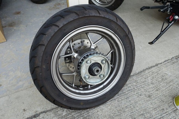 モンキー125 OVERレーシングGP-6アルミ鍛造ホイール取り付け