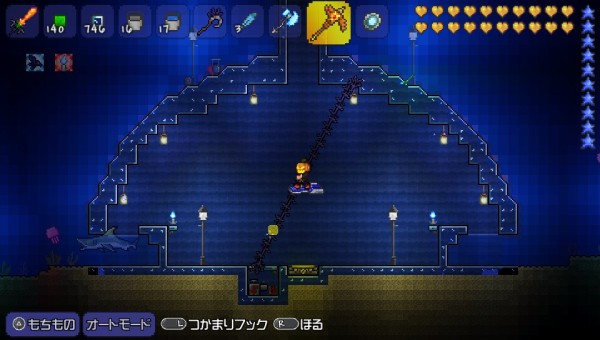 テラリア 海底水族館と噴水作ってみた 第13独立玉砕部隊